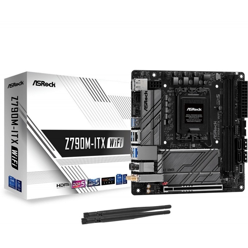 Płyta główna Z790M-ITX WIFI S1700 2DDR5 HDMI M.2 mITX 