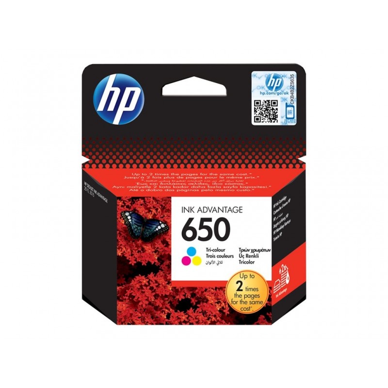 HP CZ102AE BHK Tusz HP 650 color