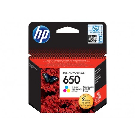 HP CZ102AE BHK Tusz HP 650 color HP CZ102AE BHK Tusz HP 650 color