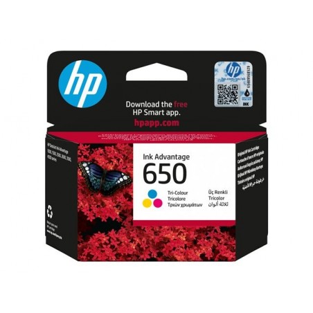 HP CZ102AE BHK Tusz HP 650 color HP CZ102AE BHK Tusz HP 650 color