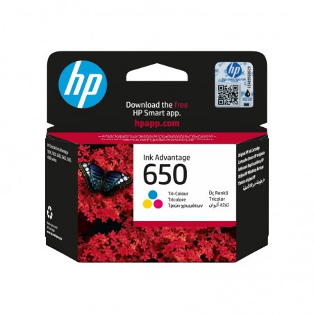HP CZ102AE BHK Tusz HP 650 color HP CZ102AE BHK Tusz HP 650 color