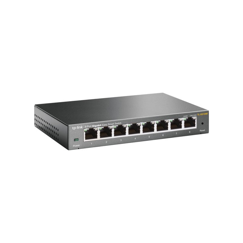 TPLINK TL-SG108E TP-Link TL-SG108E 8-Port Gigabit Easy Smart Switch Desktop