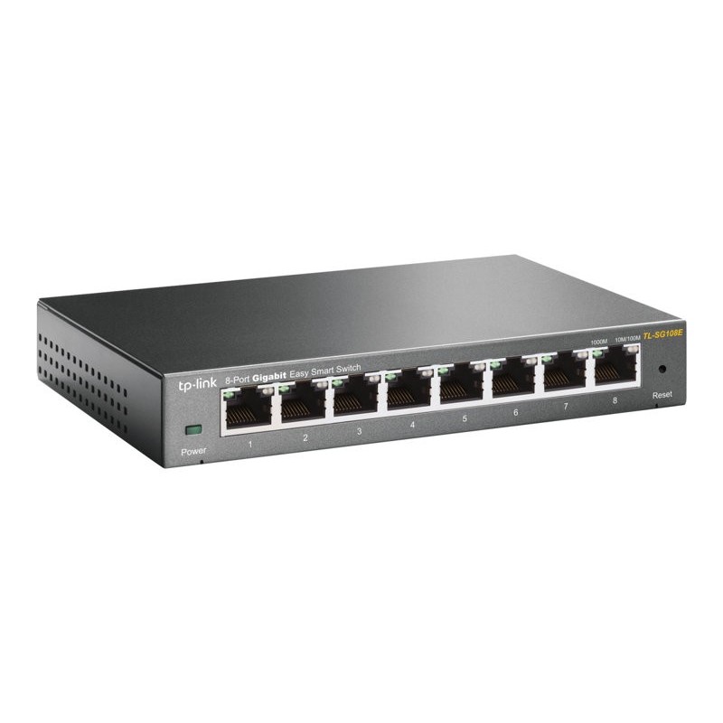 TPLINK TL-SG108E TP-Link TL-SG108E 8-Port Gigabit Easy Smart Switch Desktop