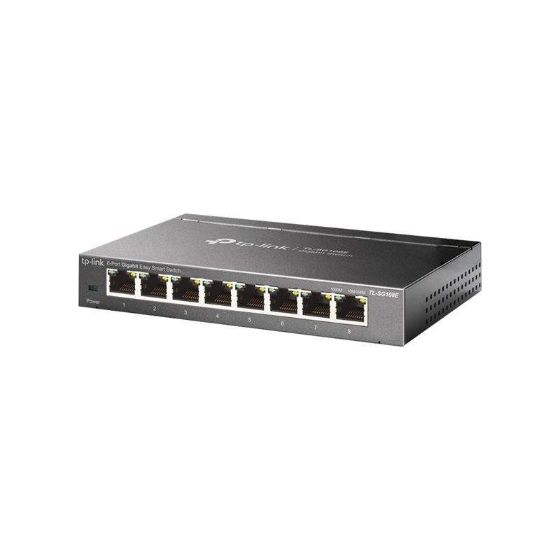 TPLINK TL-SG108E TP-Link TL-SG108E 8-Port Gigabit Easy Smart Switch Desktop