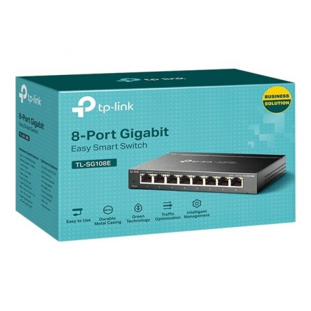 TPLINK TL-SG108E TP-Link TL-SG108E 8-Port Gigabit Easy Smart Switch Desktop TPLINK TL-SG108E TP-Link TL-SG108E 8-Port Gigabit Easy Smart Switch Desktop