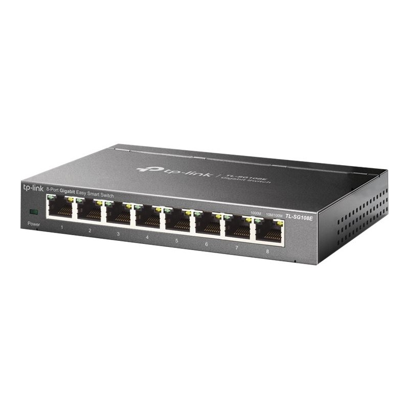 TPLINK TL-SG108E TP-Link TL-SG108E 8-Port Gigabit Easy Smart Switch Desktop