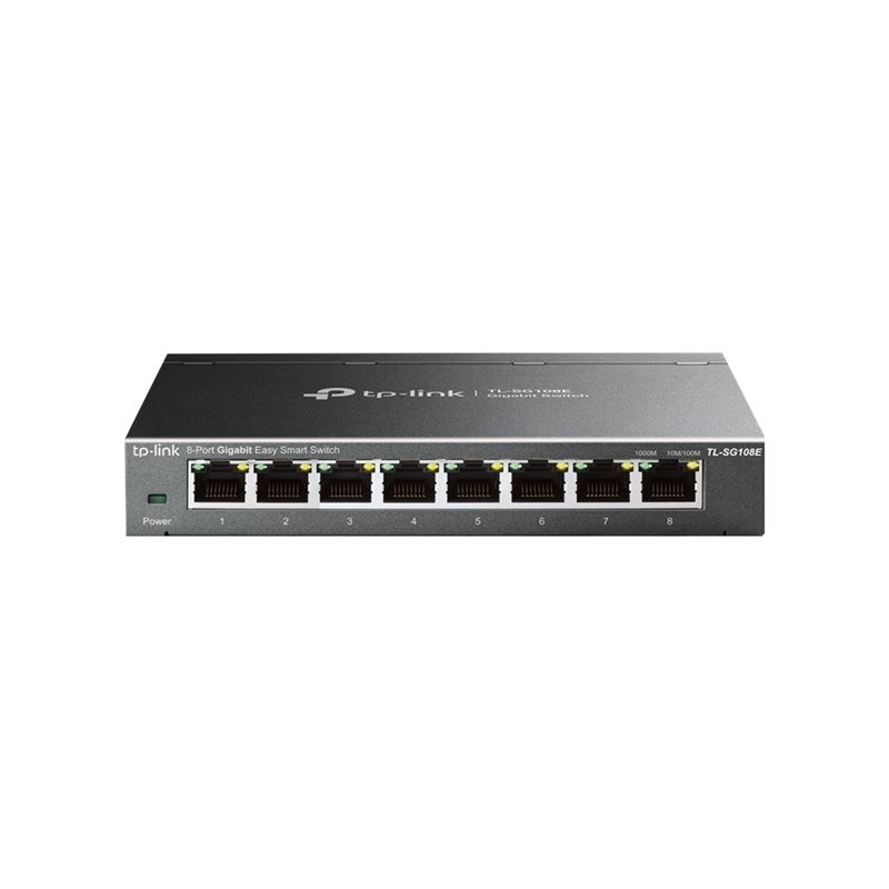 TPLINK TL-SG108E TP-Link TL-SG108E 8-Port Gigabit Easy Smart Switch Desktop