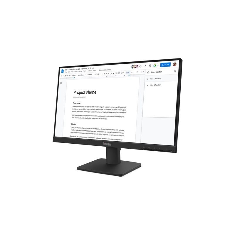 LENOVO ThinkVision S22-4e 21.5inch IPS FHD 16:9 100Hz 250 cd/m2 4ms HDMI VGA LENOVO ThinkVision S22-4e 21.5inch IPS FHD 16:9 100Hz 250 cd/m2 4ms HDMI VGA