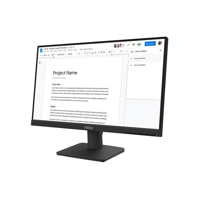 LENOVO ThinkVision S22-4e 21.5inch IPS FHD 16:9 100Hz 250 cd/m2 4ms HDMI VGA LENOVO ThinkVision S22-4e 21.5inch IPS FHD 16:9 100Hz 250 cd/m2 4ms HDMI VGA
