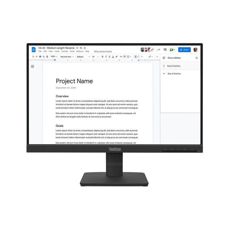 LENOVO ThinkVision S22-4e 21.5inch IPS FHD 16:9 100Hz 250 cd/m2 4ms HDMI VGA LENOVO ThinkVision S22-4e 21.5inch IPS FHD 16:9 100Hz 250 cd/m2 4ms HDMI VGA
