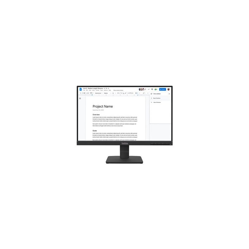 LENOVO ThinkVision S22-4e 21.5inch IPS FHD 16:9 100Hz 250 cd/m2 4ms HDMI VGA LENOVO ThinkVision S22-4e 21.5inch IPS FHD 16:9 100Hz 250 cd/m2 4ms HDMI VGA