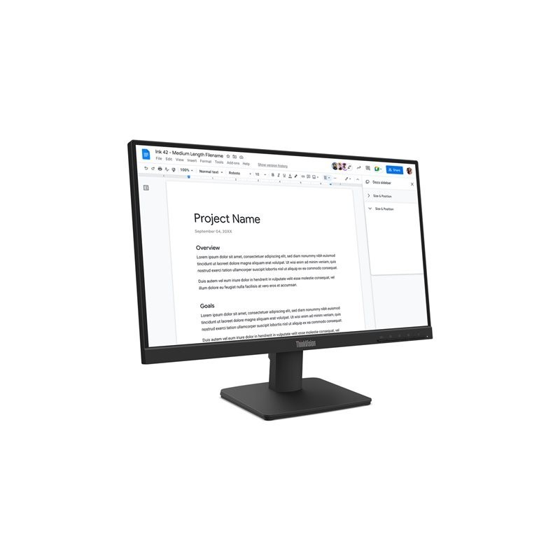 LENOVO ThinkVision S22-4e 21.5inch IPS FHD 16:9 100Hz 250 cd/m2 4ms HDMI VGA LENOVO ThinkVision S22-4e 21.5inch IPS FHD 16:9 100Hz 250 cd/m2 4ms HDMI VGA