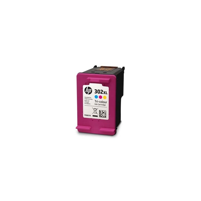 HP oryginalny zestaw tuszy F6U67AE, HP 302XL, color, 330s, 8ml HP oryginalny zestaw tuszy F6U67AE, HP 302XL, color, 330s, 8ml