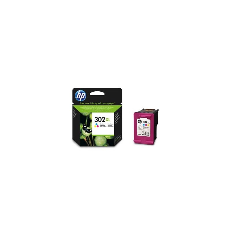HP oryginalny zestaw tuszy F6U67AE, HP 302XL, color, 330s, 8ml HP oryginalny zestaw tuszy F6U67AE, HP 302XL, color, 330s, 8ml