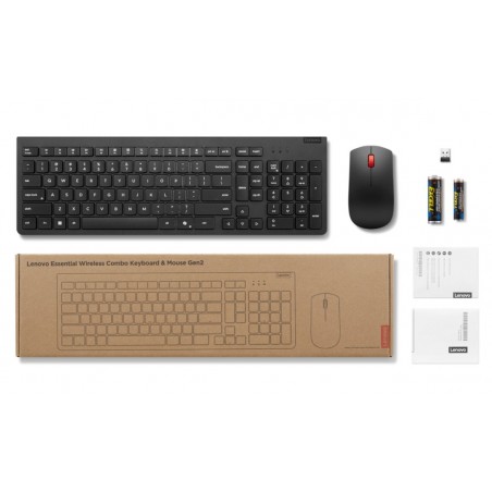 Klawiatura z myszką Essential Wireless Combo Gen2 Black-US Euro 4X31R64491 Klawiatura z myszką Essential Wireless Combo Gen2 Black-US Euro 4X31R64491