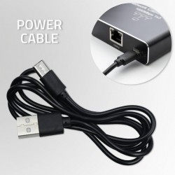 Rozdzielacz splitter Ethernet mini SWITCH 1x4 RJ45 | 1000Mb/s | USB-C | Aluminium Rozdzielacz splitter Ethernet mini SWITCH 1x4 RJ45 | 1000Mb/s | USB-C | Aluminium