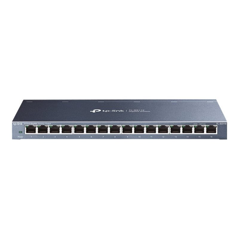 TPLINK TL-SG116 TP-Link TL-SG116 Switch 16-Port Gigabit Desktop Switch, 16 Gigabit RJ45 Ports, D
