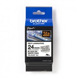 Brother oryginalny taśma do drukarek etykiet, Brother, TZE-SL251, czarny druk/biały podkład, laminowane, 8m, 24mm Brother oryginalny taśma do drukarek etykiet, Brother, TZE-SL251, czarny druk/biały podkład, laminowane, 8m, 24mm
