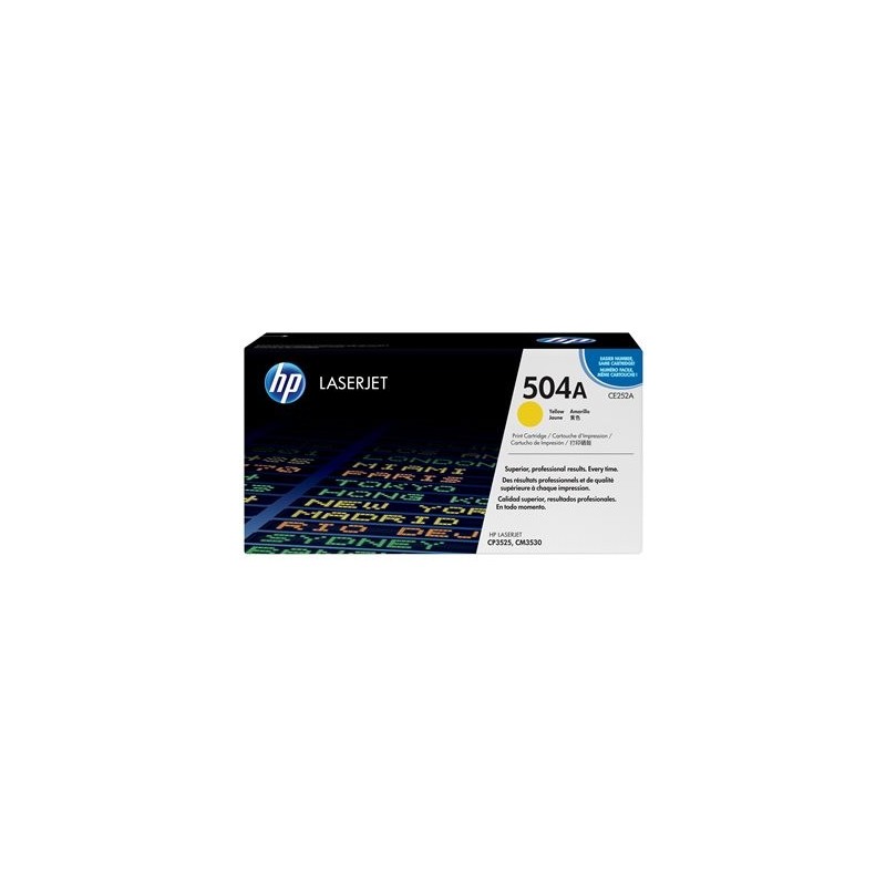 HP CE252A Toner HP 504A yellow 7000str ColorSphere Color LaserJet CP3520 HP CE252A Toner HP 504A yellow 7000str ColorSphere Color LaserJet CP3520