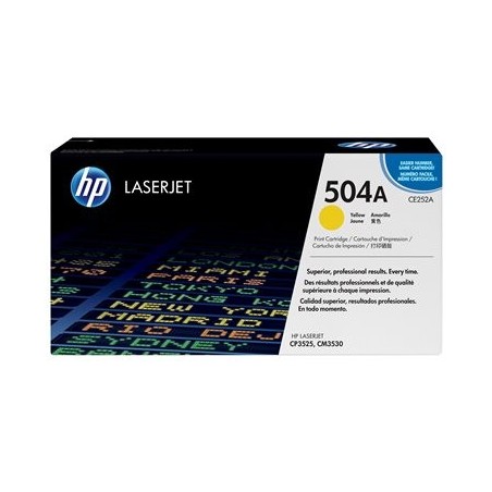 HP CE252A Toner HP 504A yellow 7000str ColorSphere Color LaserJet CP3520 HP CE252A Toner HP 504A yellow 7000str ColorSphere Color LaserJet CP3520