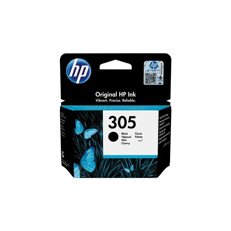 HP 305 Black Original Ink Cartridge HP 305 Black Original Ink Cartridge