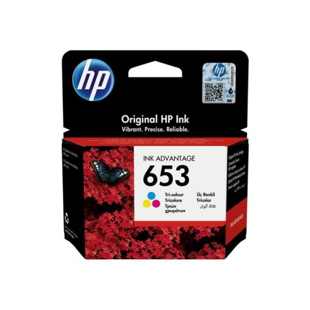 HP 653 Tri-color Original Ink Advantage Cartridge HP 653 Tri-color Original Ink Advantage Cartridge