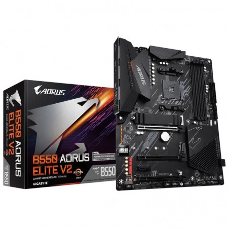 Płyta główna B550 AORUS ELITE V2 AM4 4DDR4 HDMI/DP M.2 ATX Płyta główna B550 AORUS ELITE V2 AM4 4DDR4 HDMI/DP M.2 ATX
