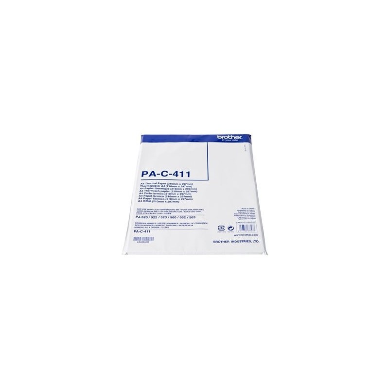 BROTHER PAC411 Papier thermal Brother A4 PJ622Z1 / PJ623Z1 / PJ663Z1 / PJ623Z1 / PJ662Z1 10