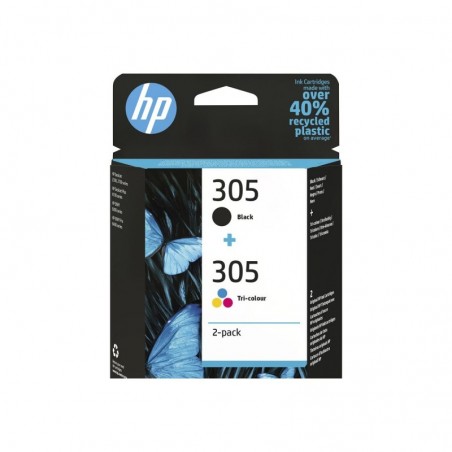 HP 305 2-Pack Tri-color/Black Original Ink Cartridge HP 305 2-Pack Tri-color/Black Original Ink Cartridge