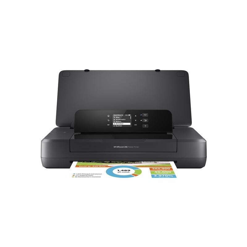 HP OfficeJet 200 Mobile Color Wi-Fi USB 2.0 Inkjet Print 6ppm HP OfficeJet 200 Mobile Color Wi-Fi USB 2.0 Inkjet Print 6ppm
