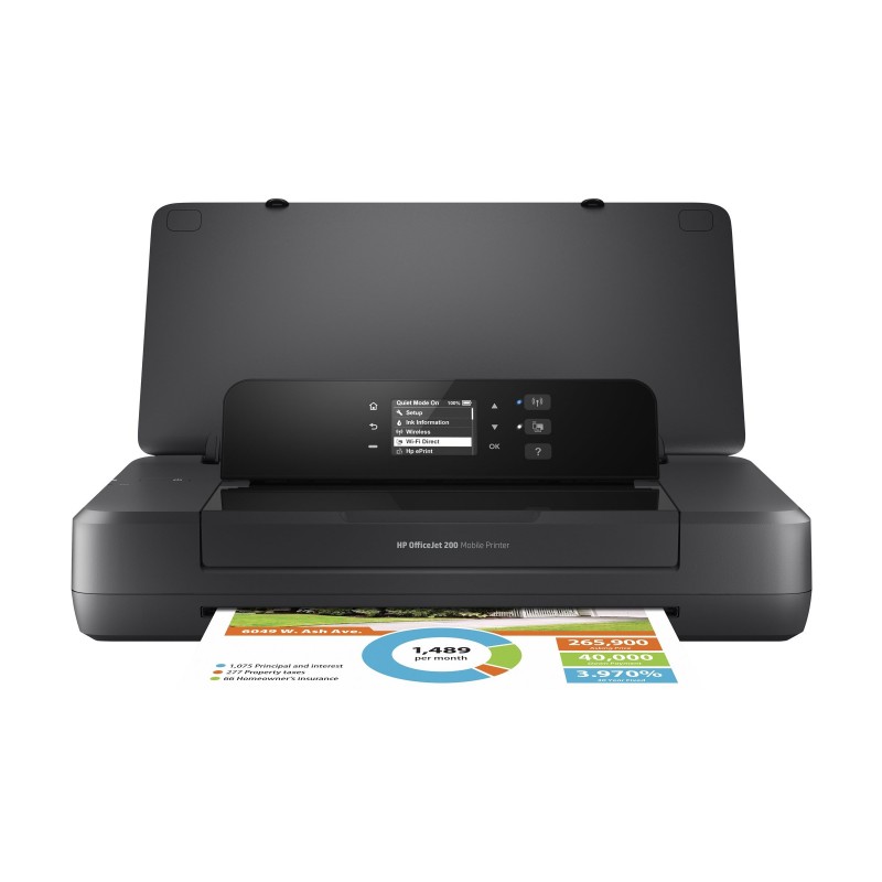 HP OfficeJet 200 Mobile Color Wi-Fi USB 2.0 Inkjet Print 6ppm HP OfficeJet 200 Mobile Color Wi-Fi USB 2.0 Inkjet Print 6ppm