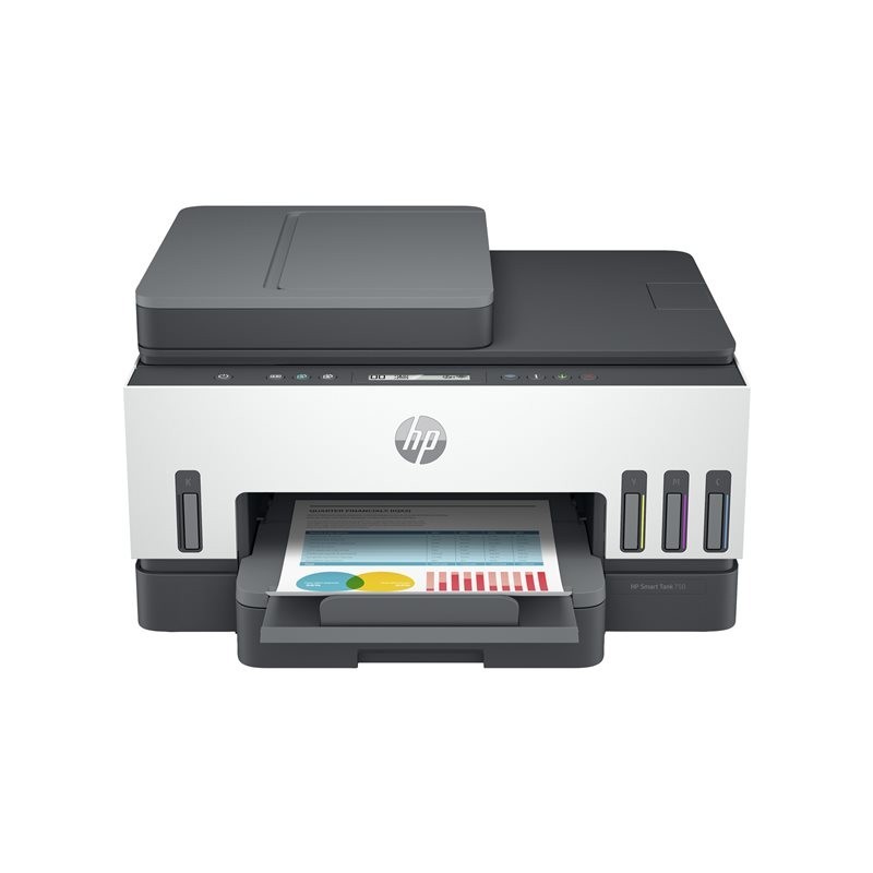 HP Smart Tank 750 All-in-One A4 Color Dual-band WiFi Ethernet Print Scan Copy Inkjet 15/9ppm HP Smart Tank 750 All-in-One A4 Color Dual-band WiFi Ethernet Print Scan Copy Inkjet 15/9ppm