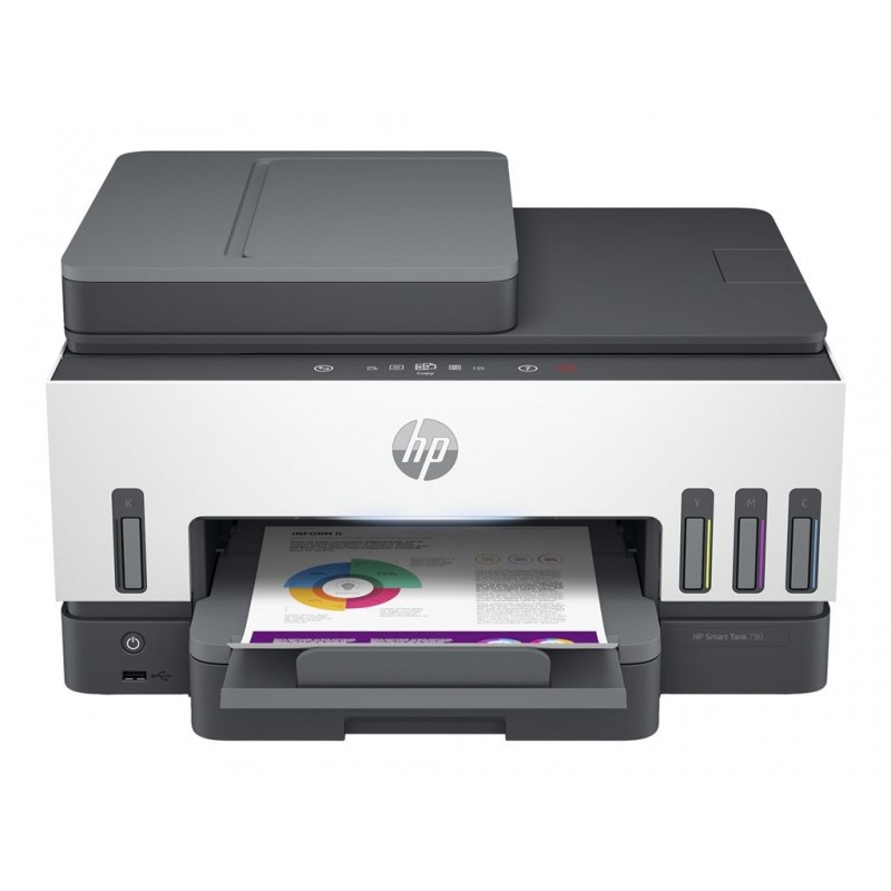 HP Smart Tank 790 All-in-One A4 Color Dual-band WiFi Ethernet Print Scan Copy Inkjet Fax 15/9ppm HP Smart Tank 790 All-in-One A4 Color Dual-band WiFi Ethernet Print Scan Copy Inkjet Fax 15/9ppm
