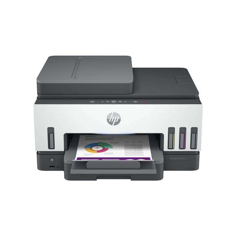 HP Smart Tank 790 All-in-One A4 Color Dual-band WiFi Ethernet Print Scan Copy Inkjet Fax 15/9ppm HP Smart Tank 790 All-in-One A4 Color Dual-band WiFi Ethernet Print Scan Copy Inkjet Fax 15/9ppm