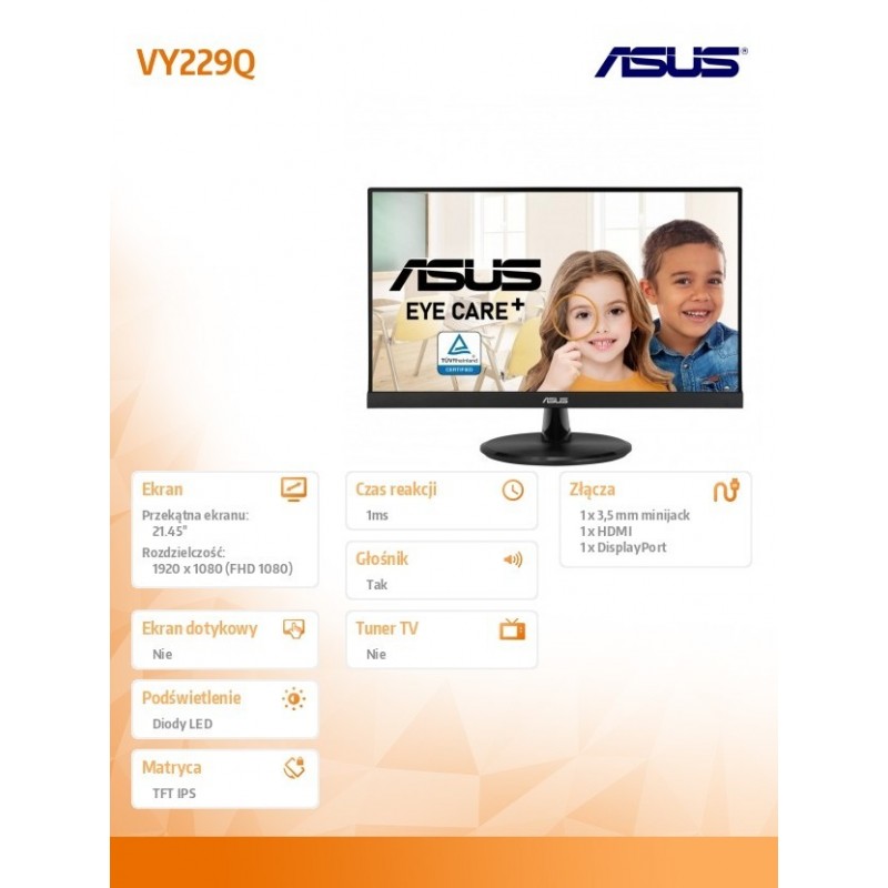 Monitor 22 cale VY229Q IPS FHD Monitor 22 cale VY229Q IPS FHD