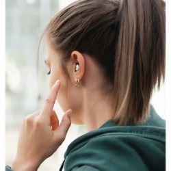 Słuchawki dokanałowewe do snu/podcast białe  Słuchawki dokanałowewe do snu/podcast białe