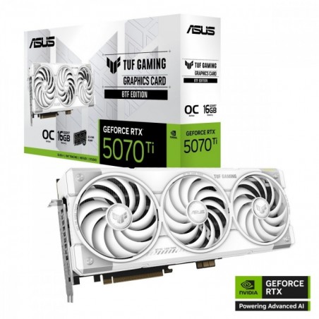 Karta graficzna GeForce RTX 5070Ti TUF GAMING OC WHITE BTF GDDR7 256bit Karta graficzna GeForce RTX 5070Ti TUF GAMING OC WHITE BTF GDDR7 256bit