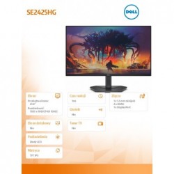 Monitor SE2425HG 23.8 AMD FreeSync Premium 200Hz Full HD (1920x1080)/16:9/2xHDMI/DP/3Y AES&PPE  Monitor SE2425HG 23.8 AMD FreeSync Premium 200Hz Full HD (1920x1080)/16:9/2xHDMI/DP/3Y AES&PPE