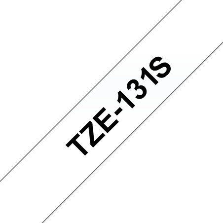 Taśma Brother 12mm Czarny na Przezroczystym, 4m Taśma Brother 12mm Czarny na Przezroczystym, 4m