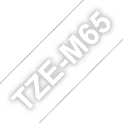 Brother oryginalny taśma do drukarek etykiet, Brother, TZE-M65, biały druk/przeźroczysty matowy podkład, laminowane, 8m, 36m