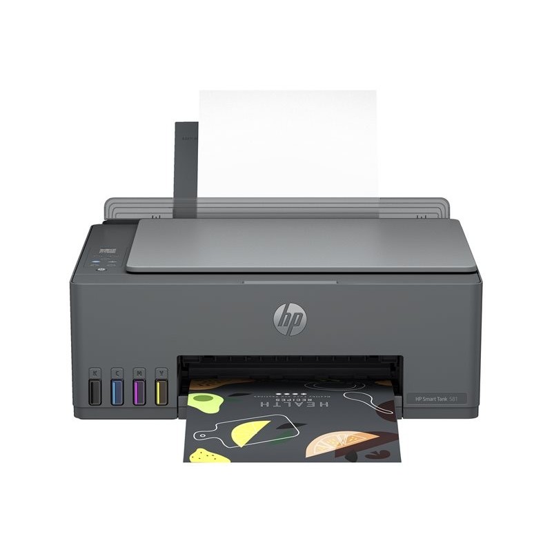 HP Smart Tank 581 AiO Print Scan Copy 12/5ppm Printer HP Smart Tank 581 AiO Print Scan Copy 12/5ppm Printer