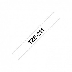 BROTHER TZe211 Taśma Brother 6mm BLACK ON WHITE BROTHER TZe211 Taśma Brother 6mm BLACK ON WHITE