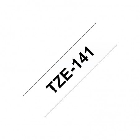 BROTHER TZE141 Taśma Brother 18mm BLACK ON CLEAR BROTHER TZE141 Taśma Brother 18mm BLACK ON CLEAR