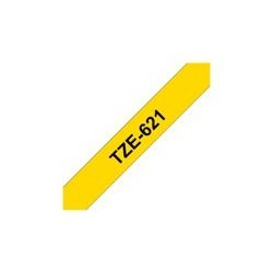 BROTHER TZe621 Taśma Brother 9mm BLACK ON YELLOW BROTHER TZe621 Taśma Brother 9mm BLACK ON YELLOW
