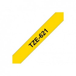 BROTHER TZe621 Taśma Brother 9mm BLACK ON YELLOW BROTHER TZe621 Taśma Brother 9mm BLACK ON YELLOW