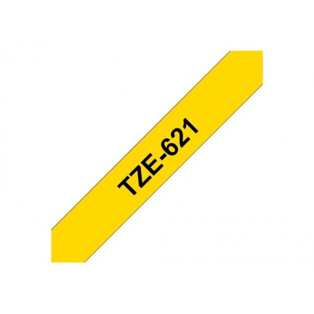 BROTHER TZe621 Taśma Brother 9mm BLACK ON YELLOW BROTHER TZe621 Taśma Brother 9mm BLACK ON YELLOW