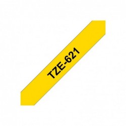 BROTHER TZe621 Taśma Brother 9mm BLACK ON YELLOW BROTHER TZe621 Taśma Brother 9mm BLACK ON YELLOW
