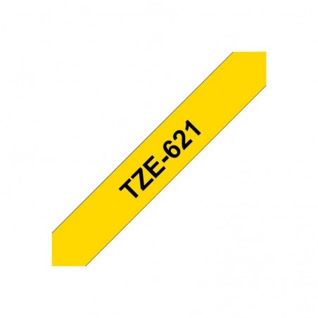 BROTHER TZe621 Taśma Brother 9mm BLACK ON YELLOW BROTHER TZe621 Taśma Brother 9mm BLACK ON YELLOW