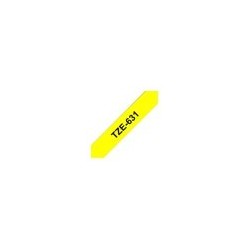 BROTHER TZE631 Brother TZE631 Banda laminata 12mm BLACK ON YELLOW BROTHER TZE631 Brother TZE631 Banda laminata 12mm BLACK ON YELLOW