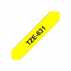 BROTHER TZE631 Brother TZE631 Banda laminata 12mm BLACK ON YELLOW BROTHER TZE631 Brother TZE631 Banda laminata 12mm BLACK ON YELLOW
